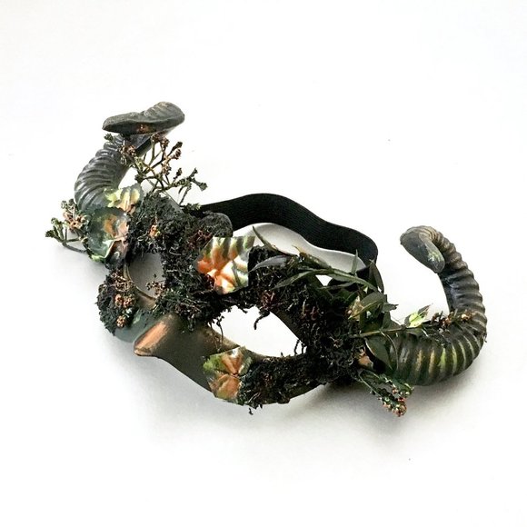 Horns Headband Masquerade Mask Fairy Halloween - Picture 2 of 2